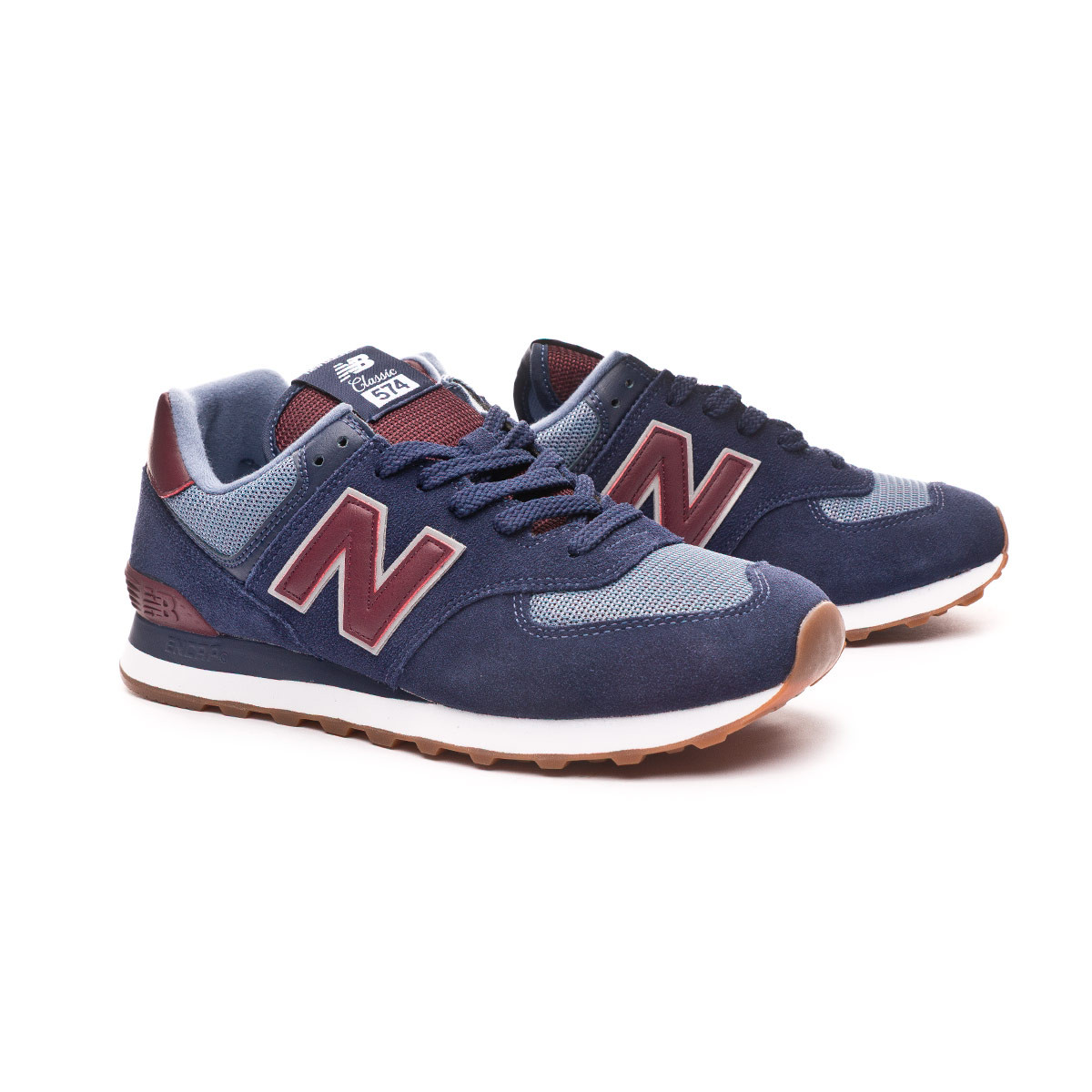 new balance 574 navy red