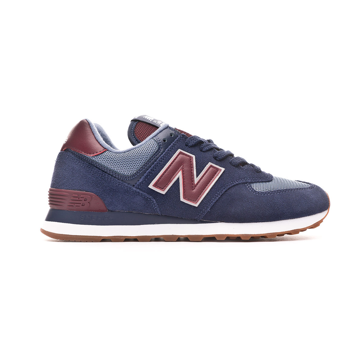 new balance 574 navy and red