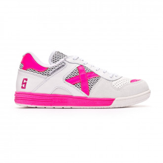 Sapatilha de Futsal Munich Continental Sergio Lozano White-Pink