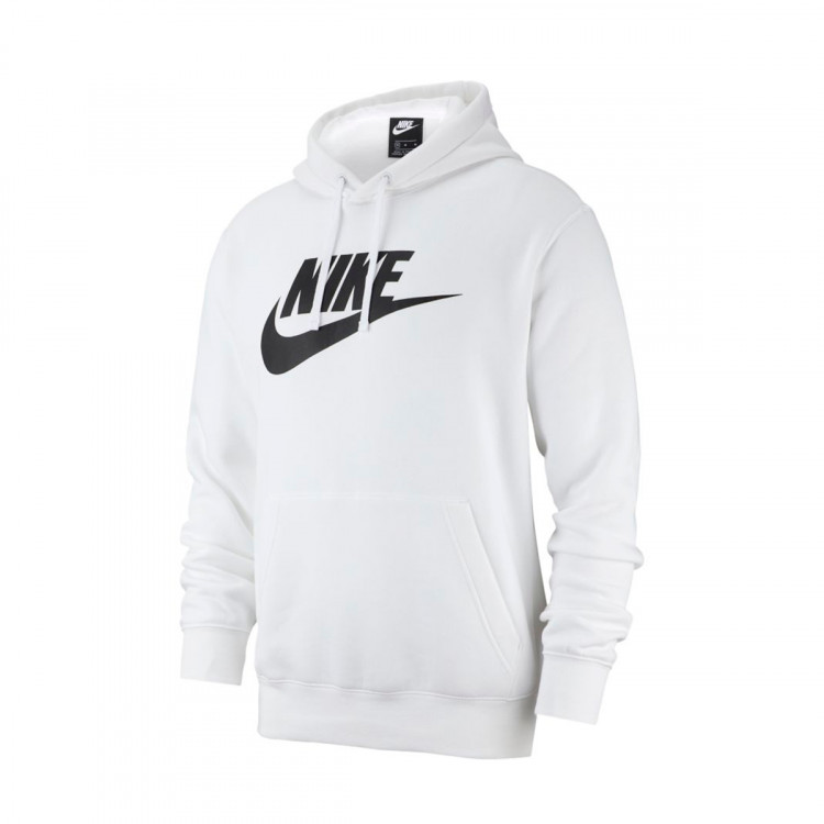 white nike club sweatshirt