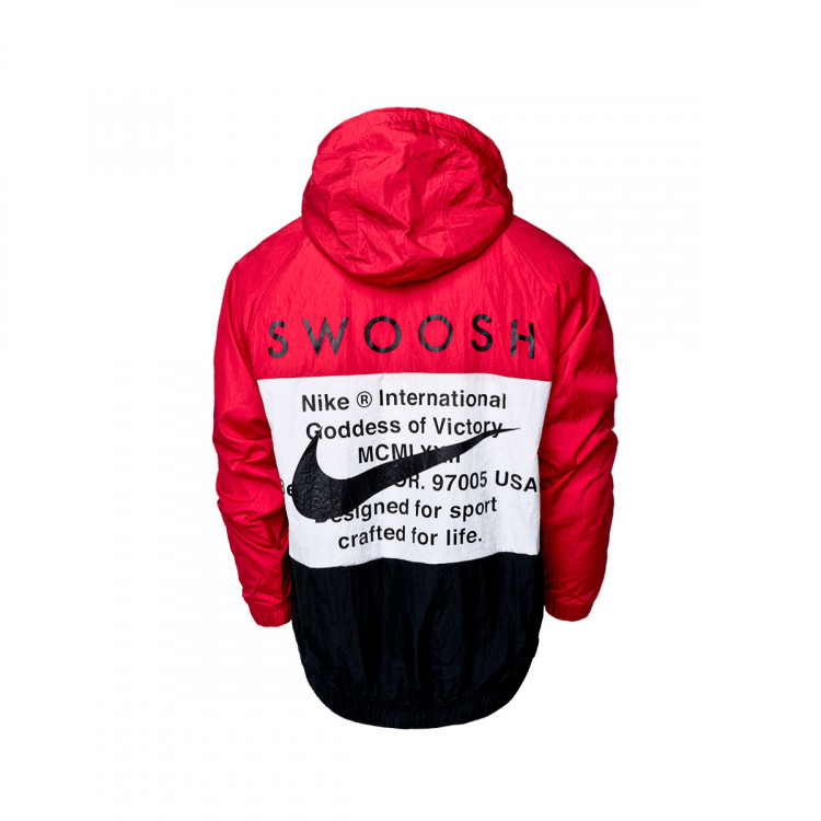 nike swoosh hoodie university red