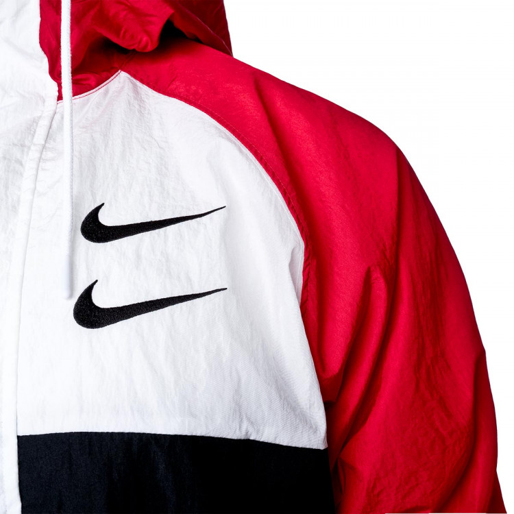 nike swoosh hoodie university red