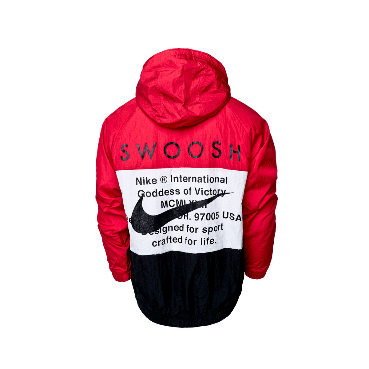 nike sportswear swoosh jacket black
