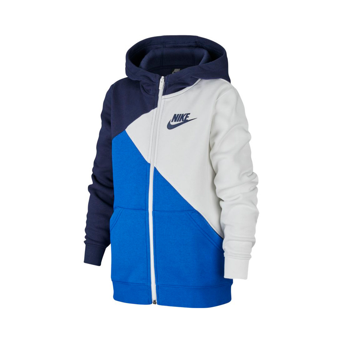 nike navy blue full zip hoodie