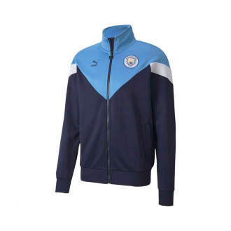 Casaco Puma Manchester City FC Iconic MCS Track 2019-2020 Peacoat-Team Light Blue