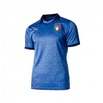 T-Shirt Italy Home kit Replica 2020-2021 Kids Team Power Blue-Peacoat