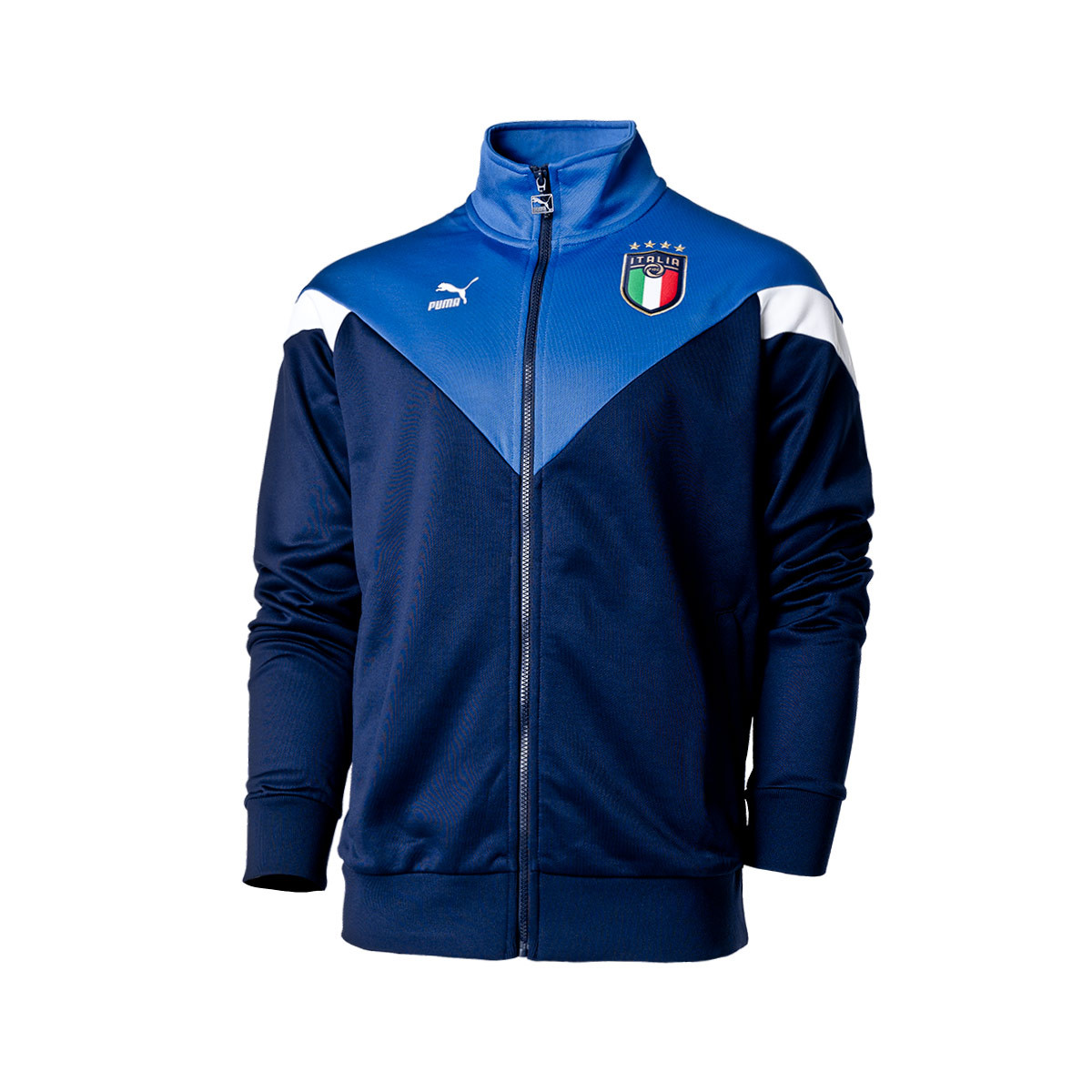 puma italia jacket blue