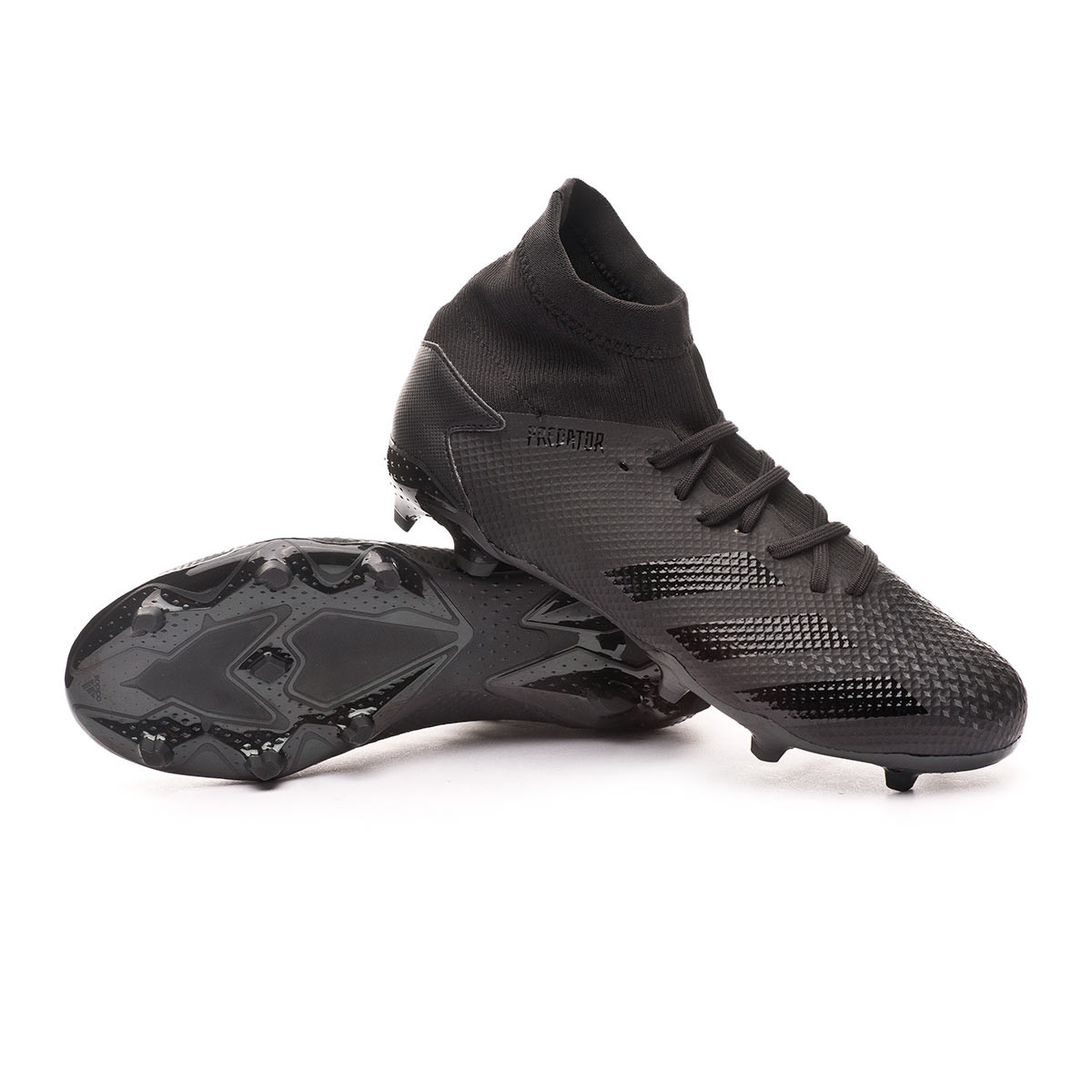 all black laceless football boots