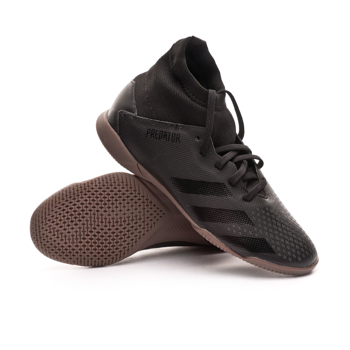 all black futsal shoes