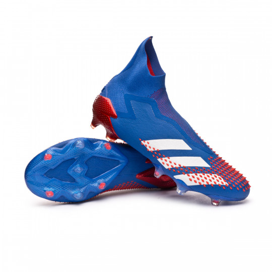 blue and white adidas predator