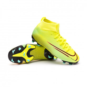 Mercurial Superfly VII Academy MDS FG/MG Criança Lemon venom-Black-Aurora green