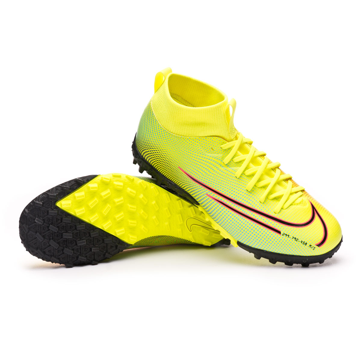 Zapatilla Nike Mercurial Superfly VII Academy MDS 2 Turf Niño Lemon  venom-Black-Aurora green - Tienda de fútbol Fútbol Emotion