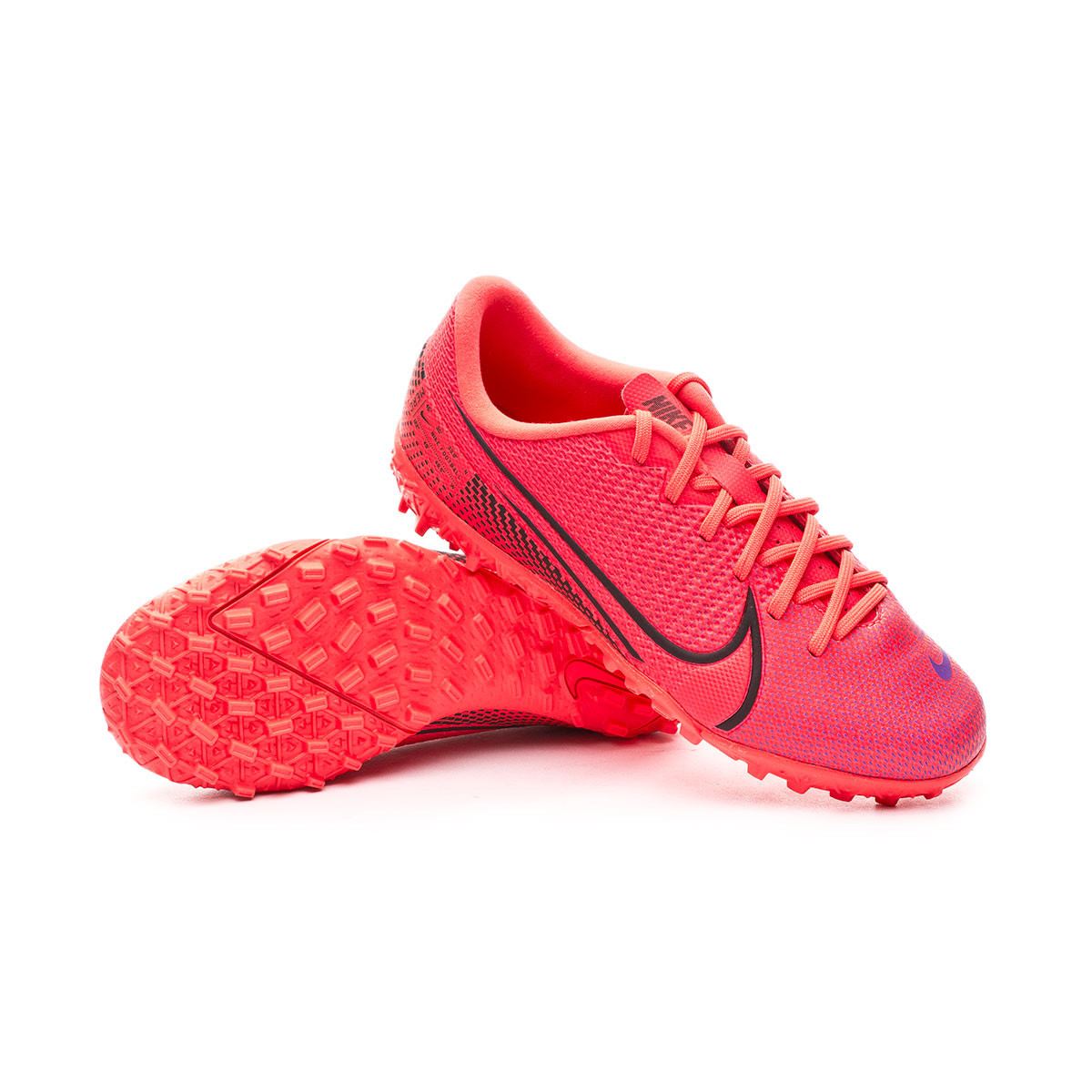 Zapatilla Nike Mercurial Vapor XIII Academy Turf Niño Laser crimson-Black -  Tienda de fútbol Fútbol Emotion