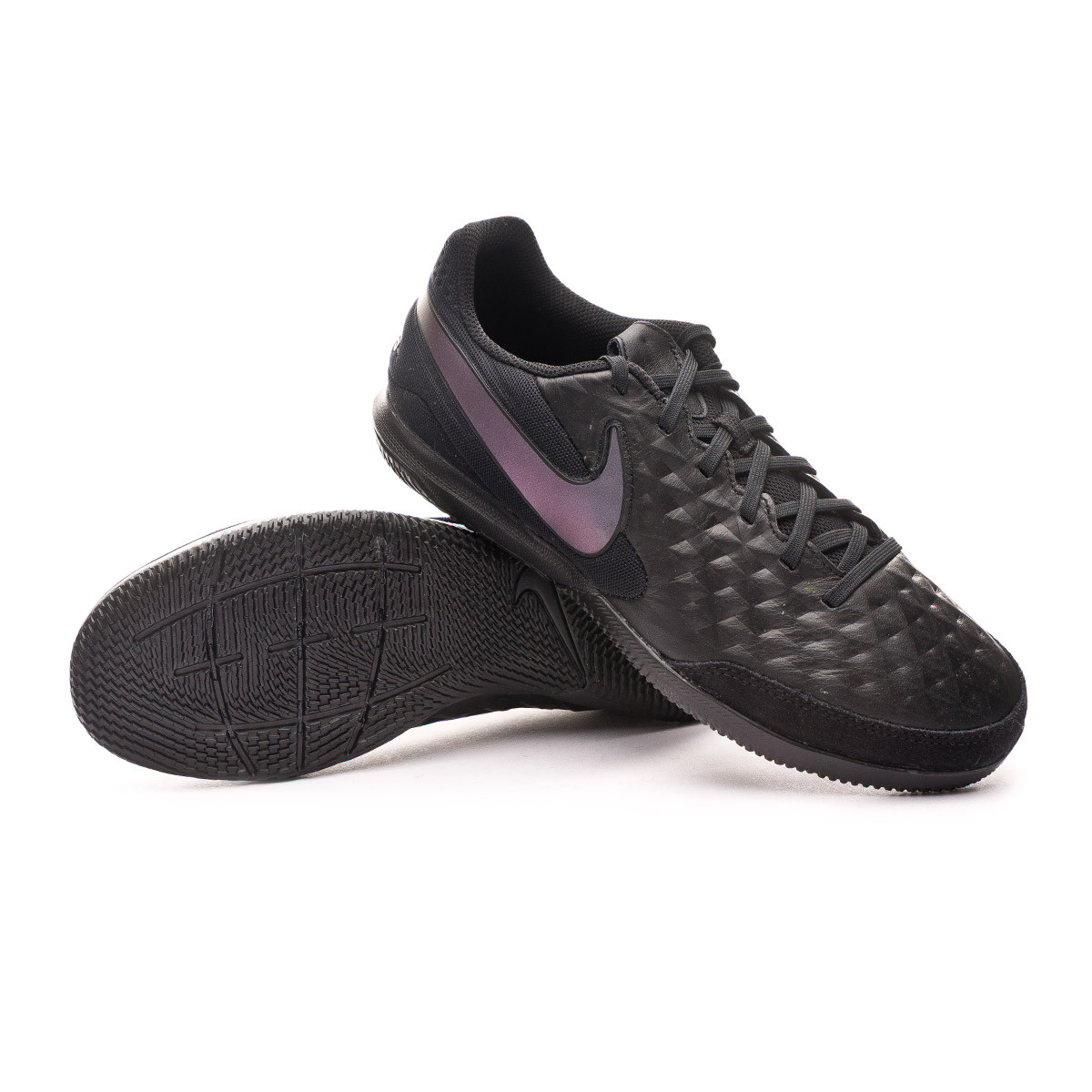 nike tiempo futsal black