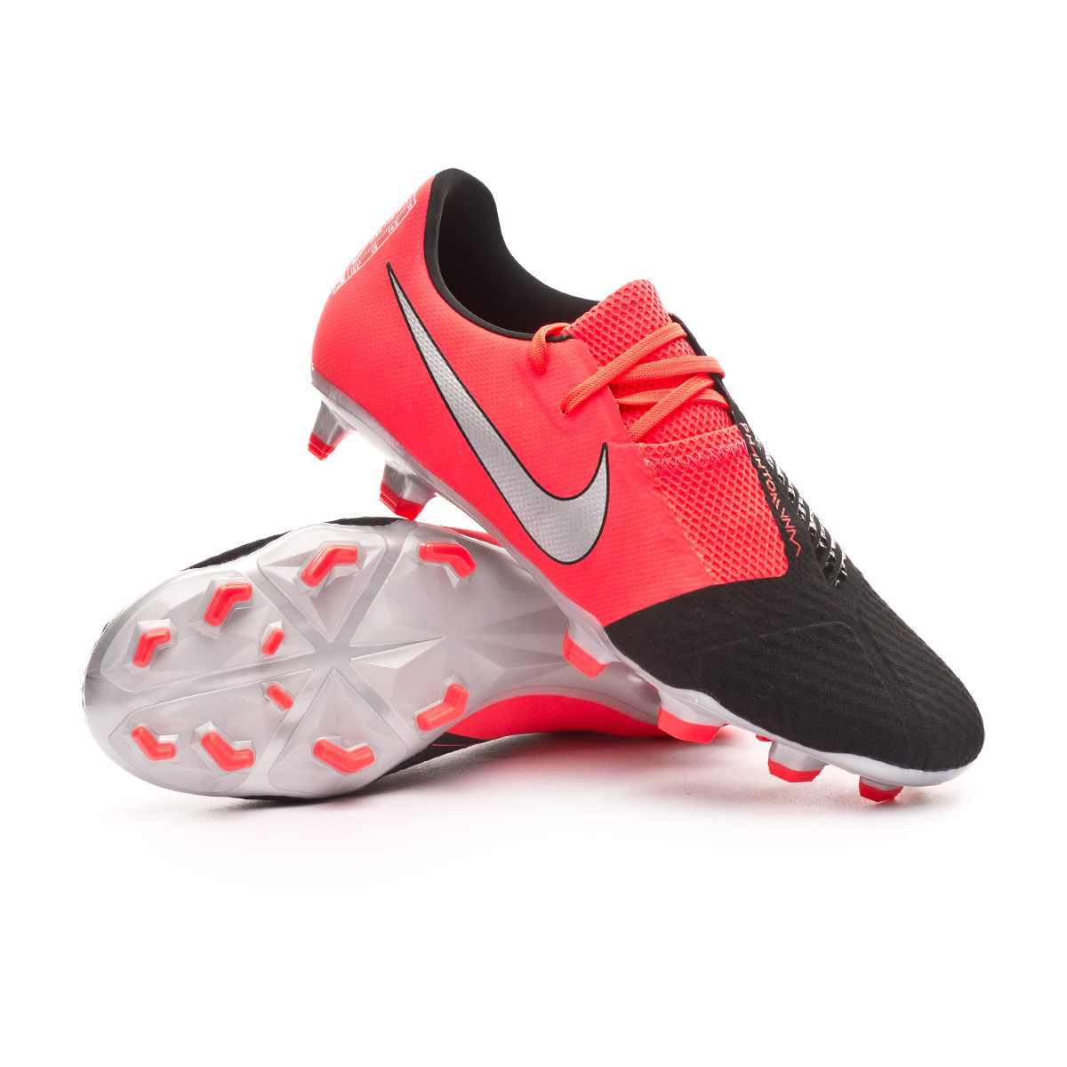 Football Boots Nike Phantom Venom Academy FG Laser crimson-Metallic  silver-Black - Football store Fútbol Emotion