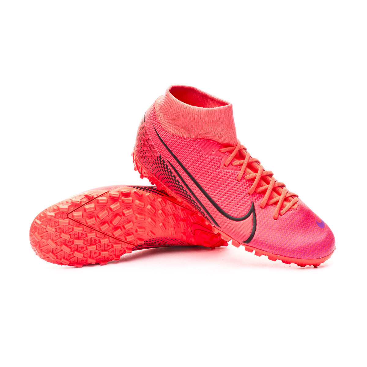 Zapatilla Nike Mercurial Superfly VII Academy Turf Laser crimson-Black -  Tienda de fútbol Fútbol Emotion