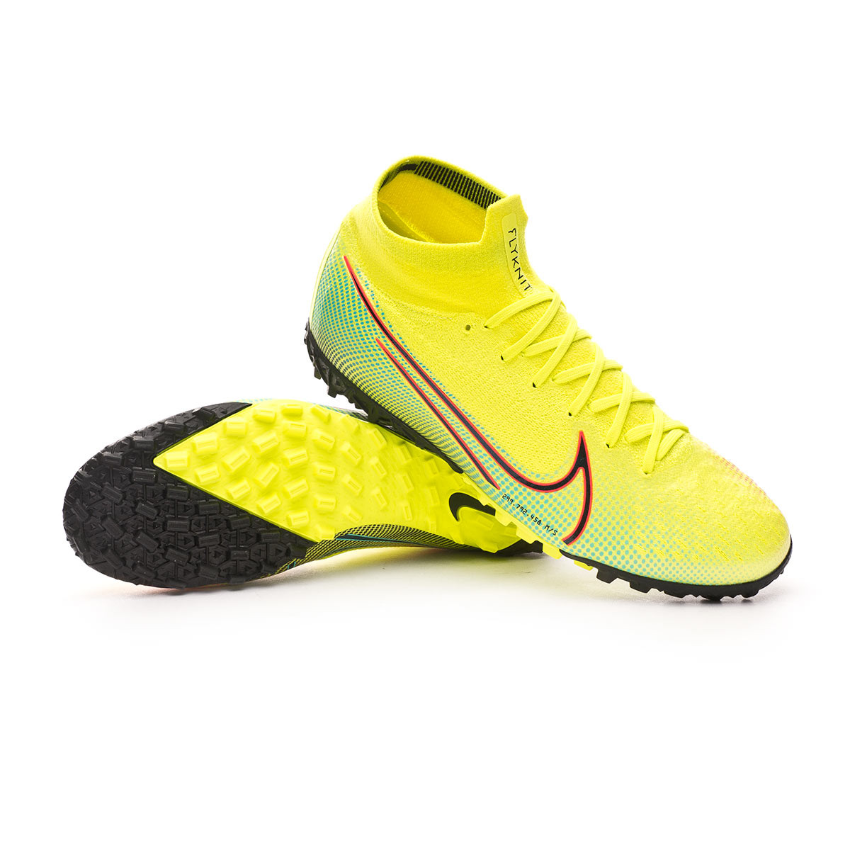 Tenis Nike Mercurial Superfly VII Elite MDS 2 Turf Lemon venom-Black-Aurora  green - Tienda de fútbol Fútbol Emotion