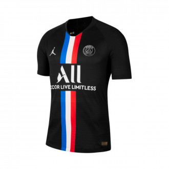 Camisola Nike Jordan x PSG Vapor Match Quarto Equipamento 2019-2020 Black-White