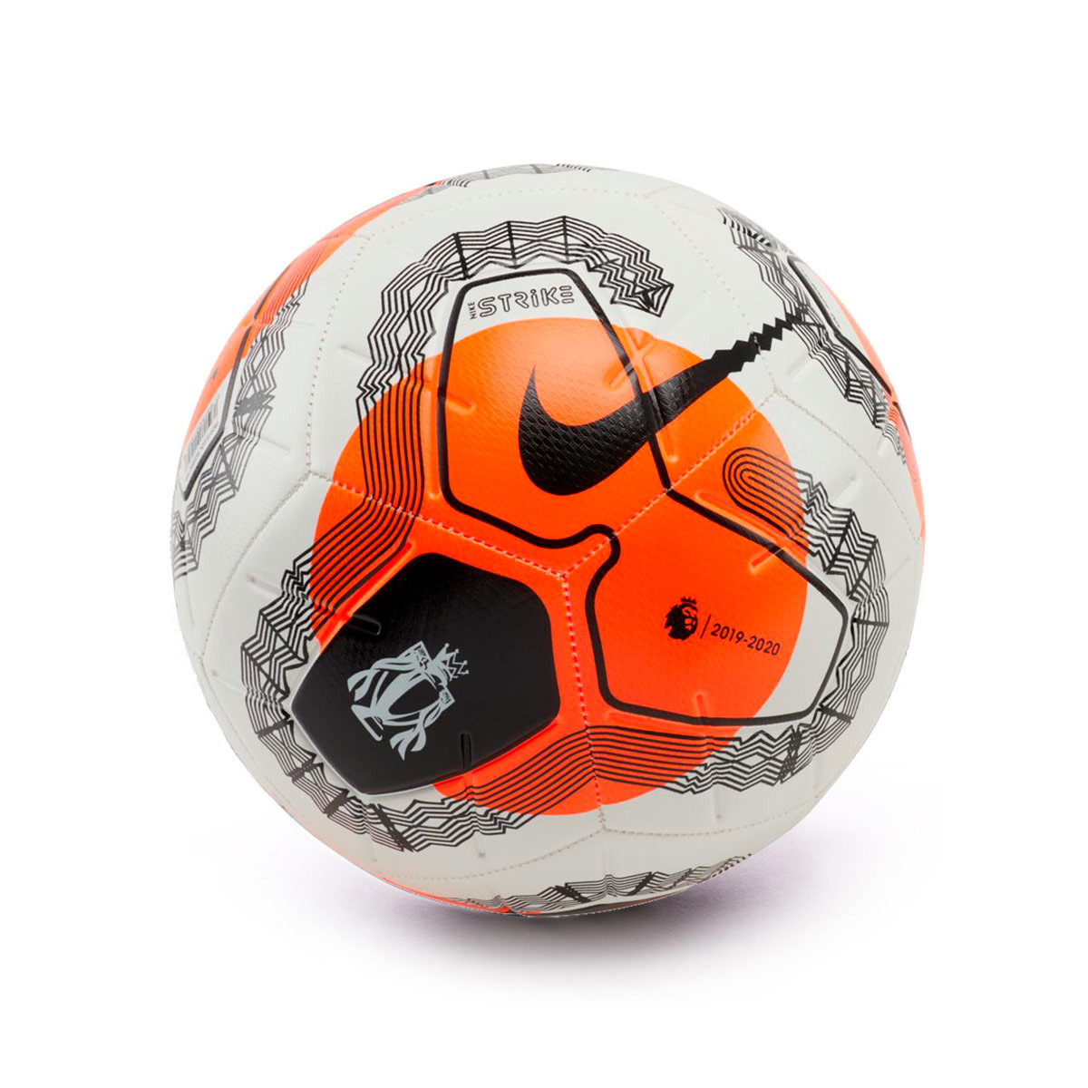 red and white premier league ball