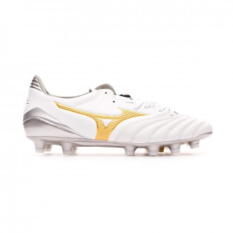 Chuteira Mizuno Morelia Neo II KL MD White-Gold