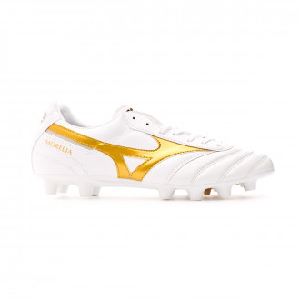 Chuteira Mizuno Morelia II Pro MD White-Gold
