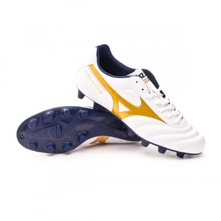 Football Boots Mizuno Morelia Club Md White Gold Tienda De