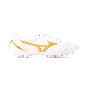 Chuteira Mizuno Monarcida Neo Select AG White- Gold