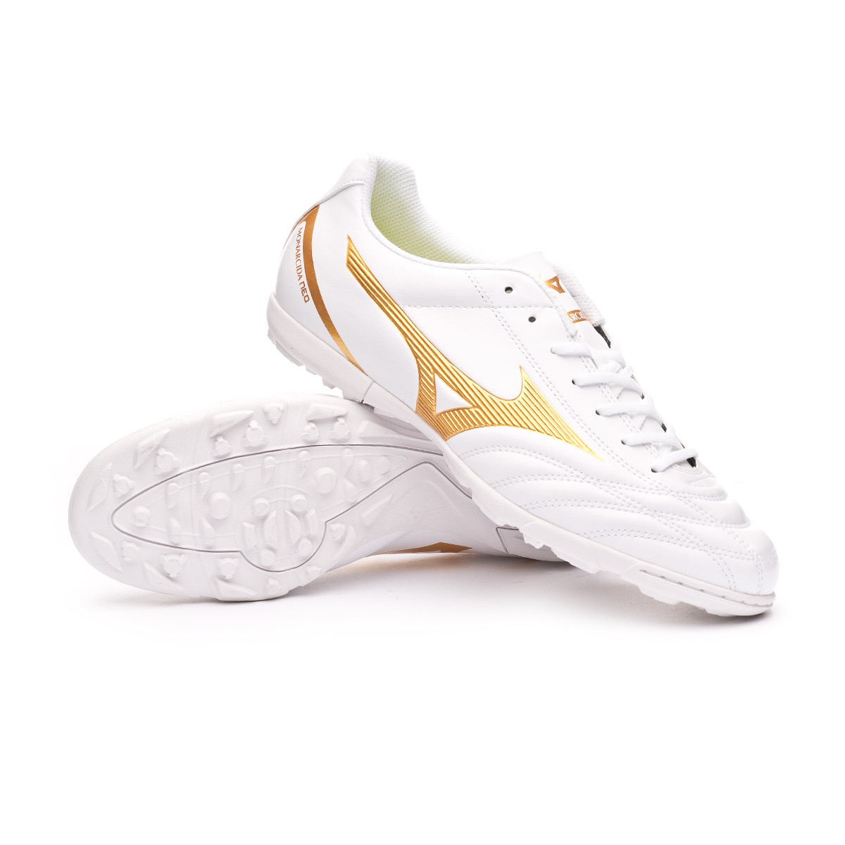 Football Boot Mizuno Monarcida Neo Select AS White-Gold - Football store  Fútbol Emotion