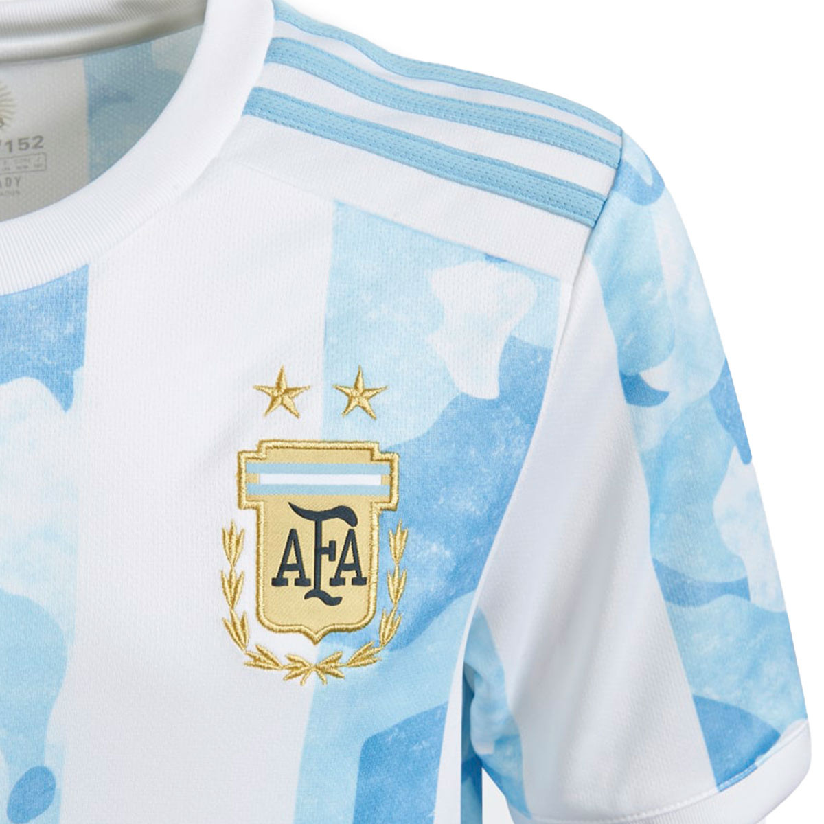 Playera adidas Argentina Primera Equipación 2020-2021 Niño White-Cyan -  Fútbol Emotion