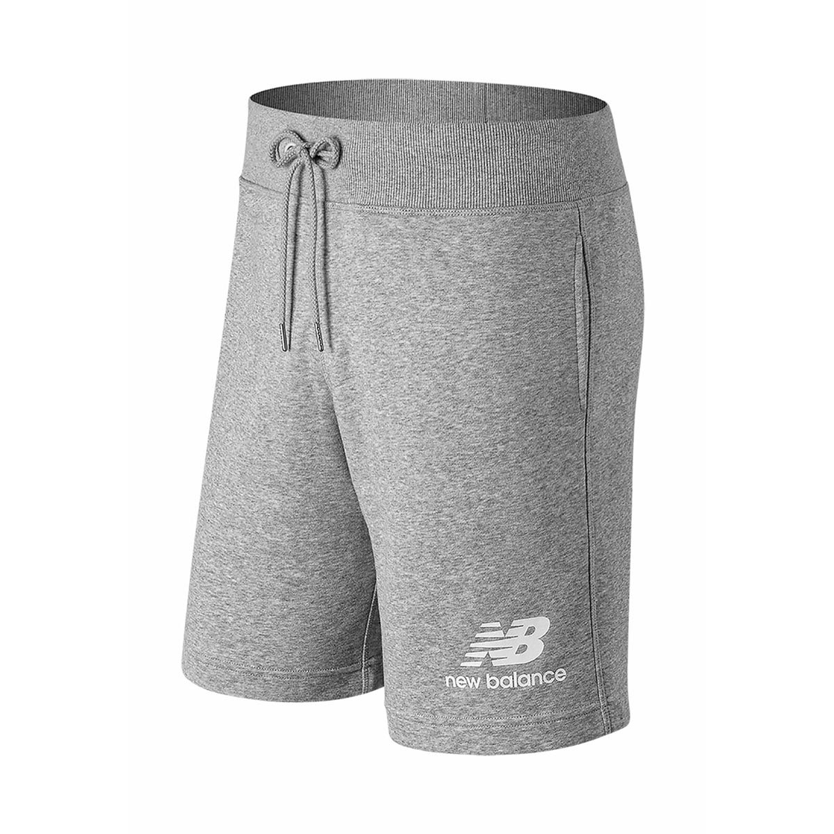 Pantaloncini New Balance Essentials Stacked Logo Grey - Negozio di calcio  Fútbol Emotion