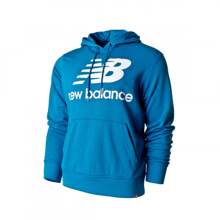Felpa New Balance Essentials Stacked Logo Hoodie Blue - Negozio di calcio  Fútbol Emotion