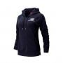 Essentials Full zip Hoodie Mujer Dark marine