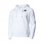 Essentials Full zip Hoodie Mujer White