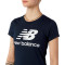 Koszulka New Balance Ułożone logo Woman Essentials