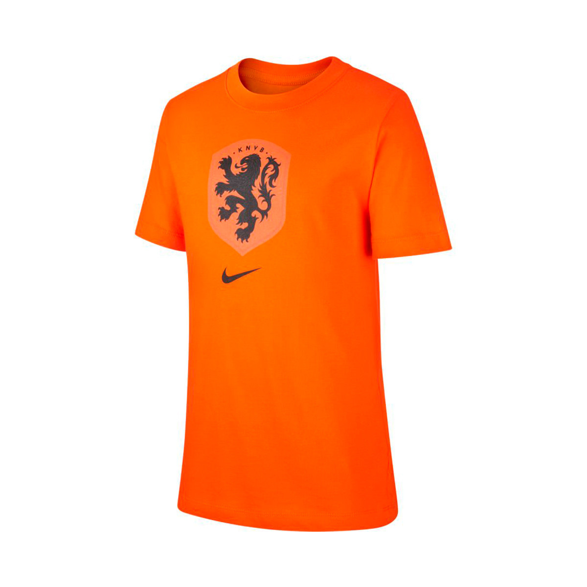 Camiseta Nike Holanda Evergreen Crest Niño Safety Orange - Fútbol Emotion