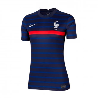 Camiseta Francia Stadium Primera Equipación 2020-2021 Mujer Blackened Blue-White