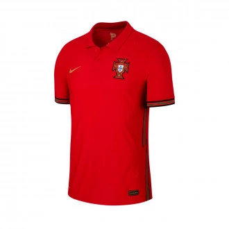 Camiseta Portugal Vapor Match Primera Equipación 2020-2021 Gym Red-Metallic Gold