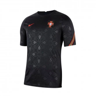Camiseta Portugal Pre-Match Top 2020-2021 Black-Challenge Red