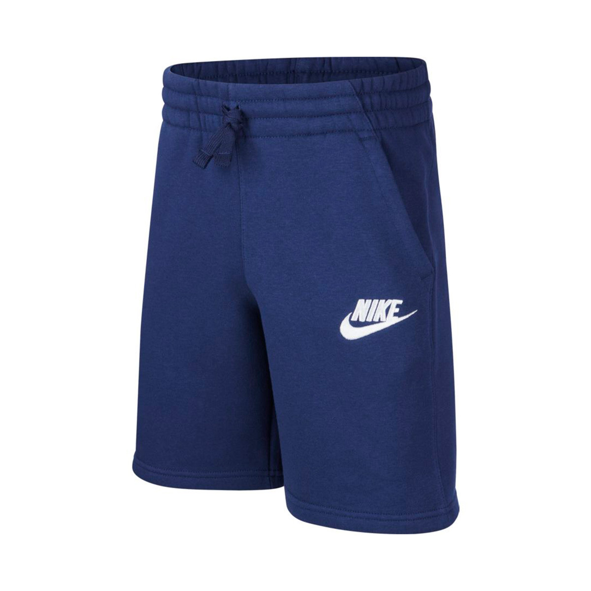 blue nike fleece shorts