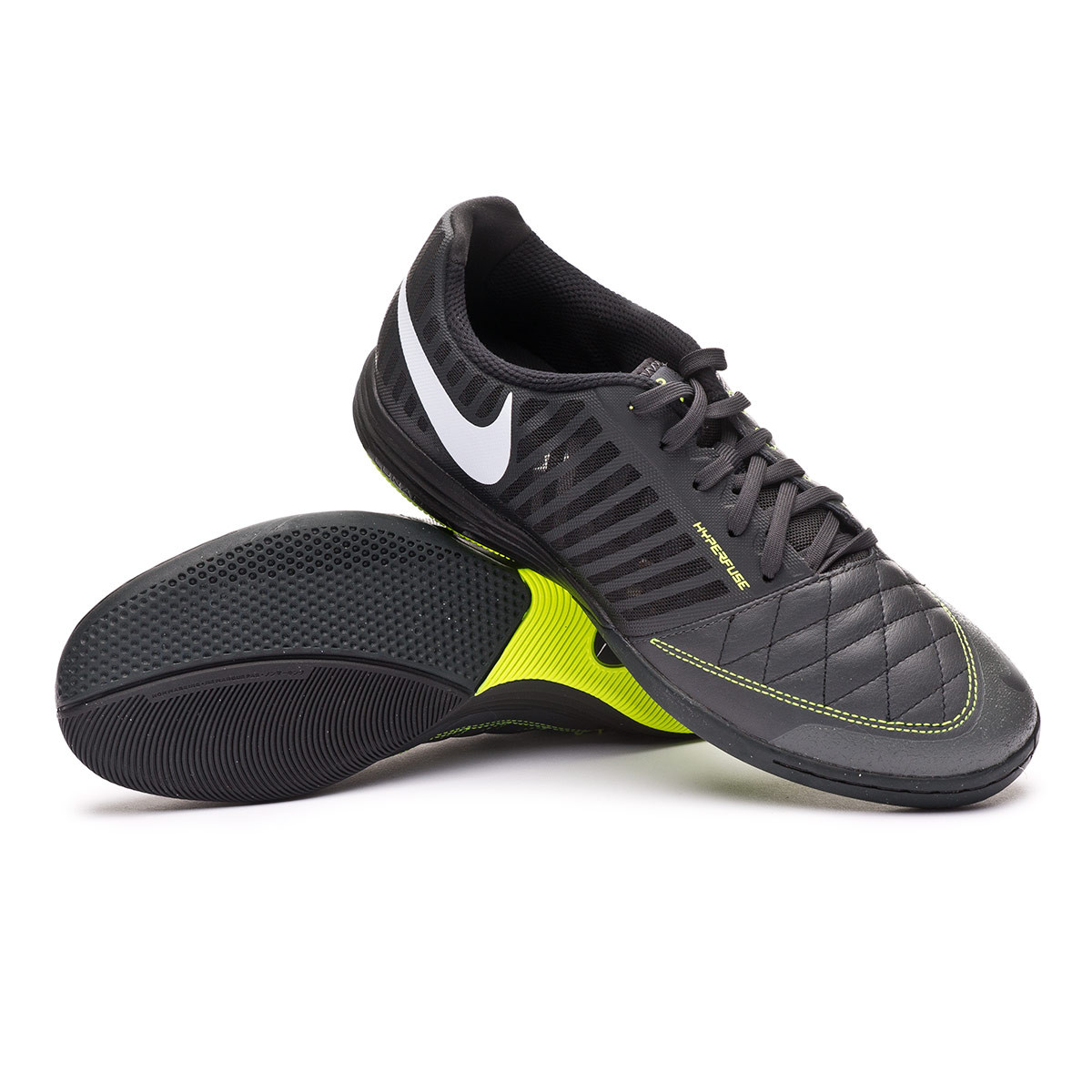 Futsal Boot Nike Lunar Gato II Dark smoke grey-White-Black-Volt - Football  store Fútbol Emotion