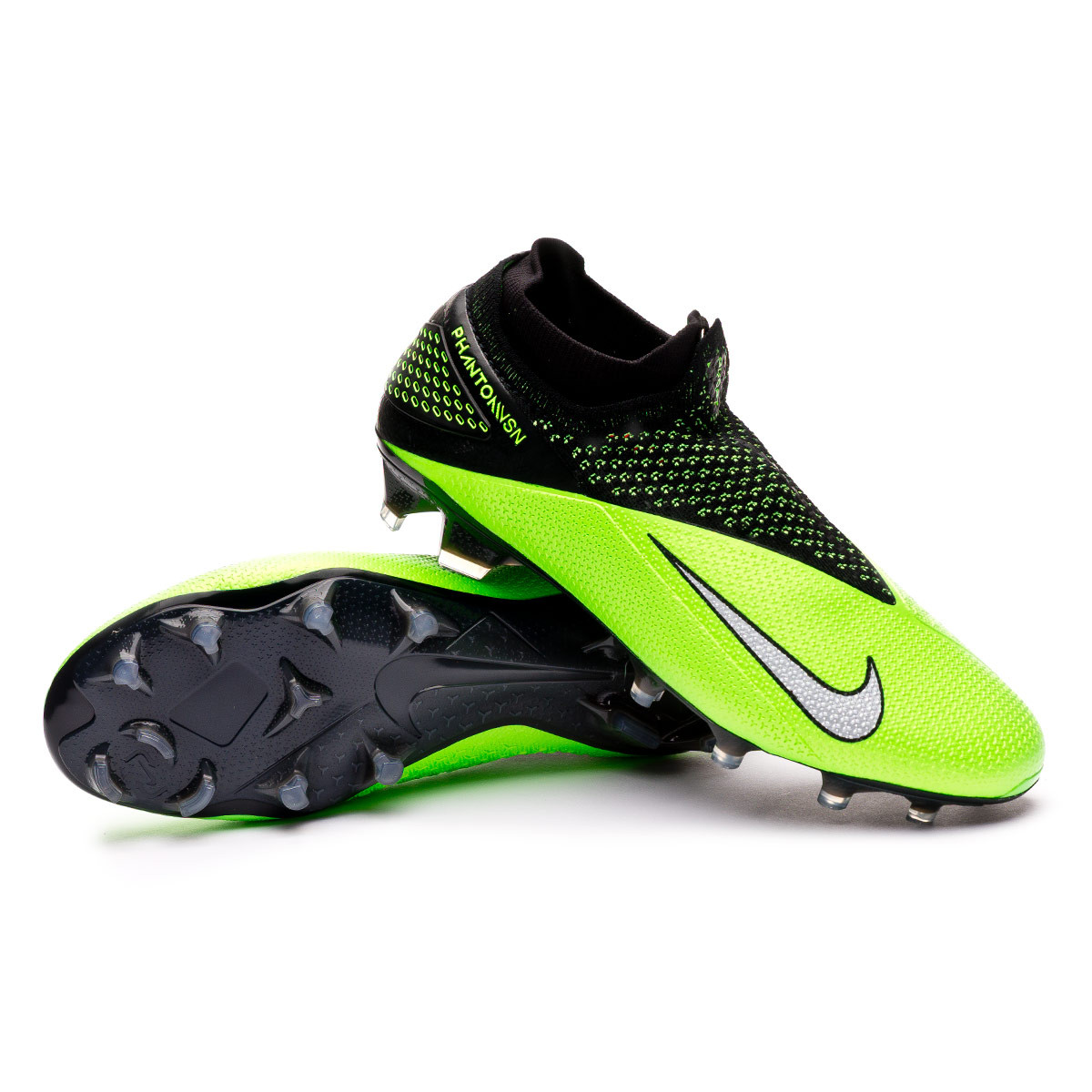 Bota de fútbol Nike Phantom Vision II Elite DF FG Black-Metallic  platinum-Green strike-Laser cr - Tienda de fútbol Fútbol Emotion
