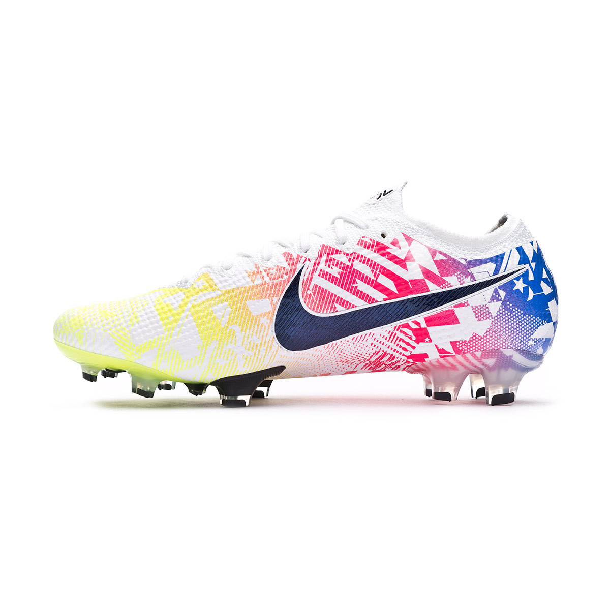 Scarpe Nike Mercurial Vapor XIII Elite Neymar Jr FG White-Black-Racer  blue-Volt-White - Negozio di calcio Fútbol Emotion