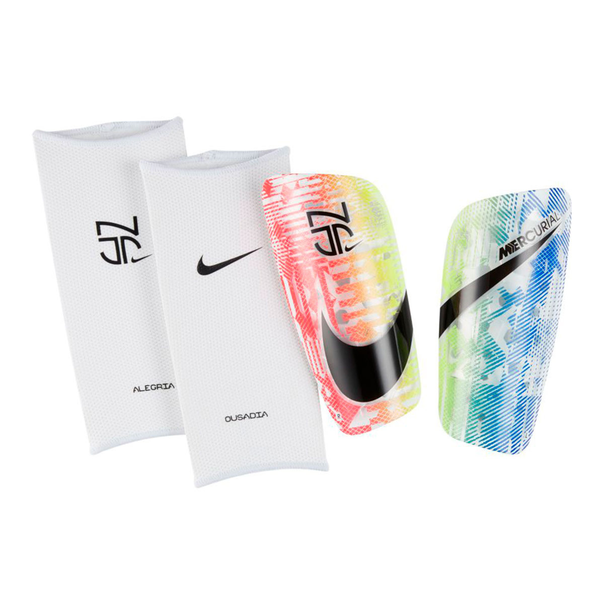 Espinillera Nike Mercurial Lite Neymar Jr White-Volt-Red orbit-Black -  Tienda de fútbol Fútbol Emotion