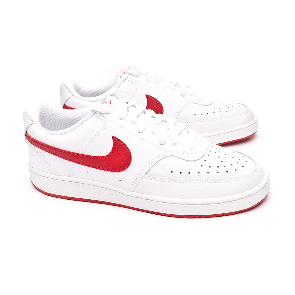 Trainers Nike Court Vision Low White-University red - Fútbol Emotion
