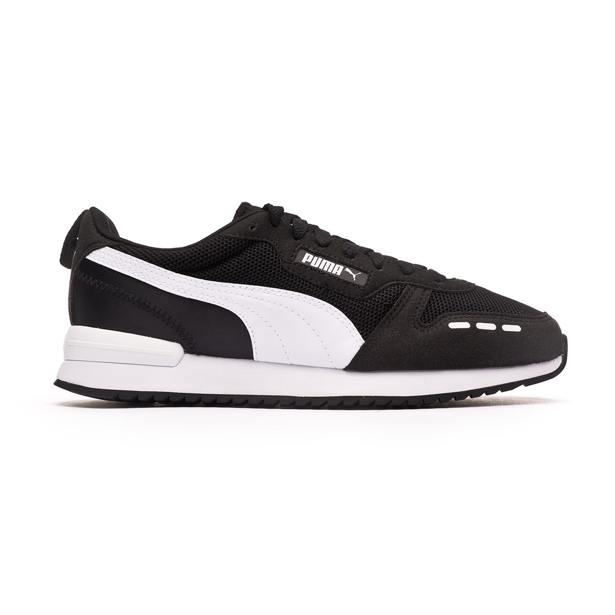 puma black and white trainers