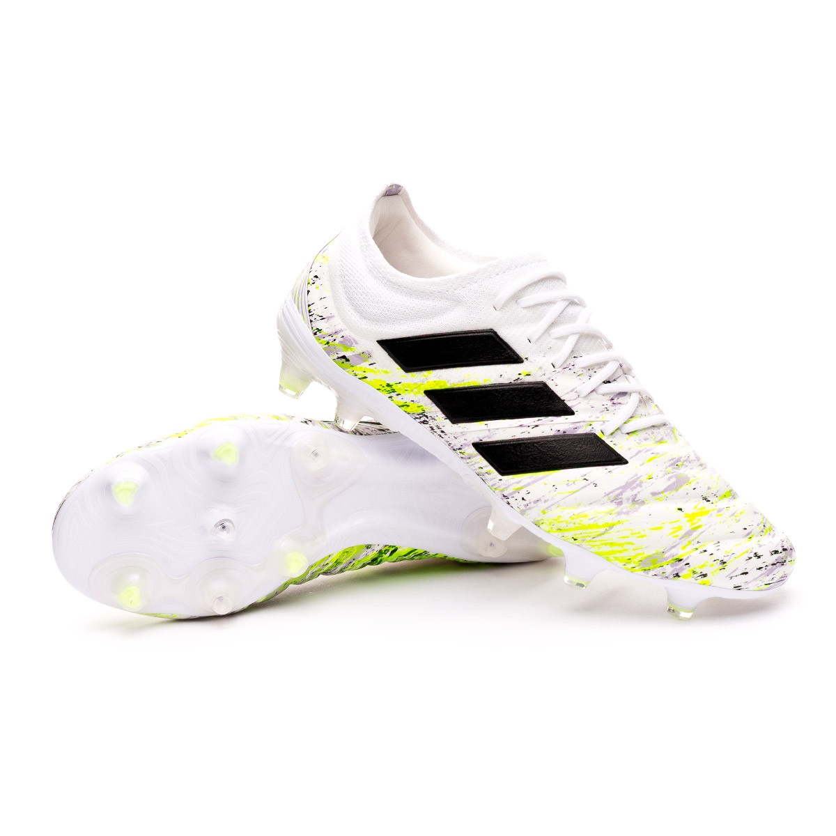 adidas green and white football boots