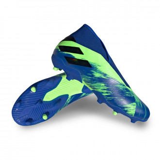 Bota Nemeziz 19.3 LL FG Signal green-Black-Team royal blue