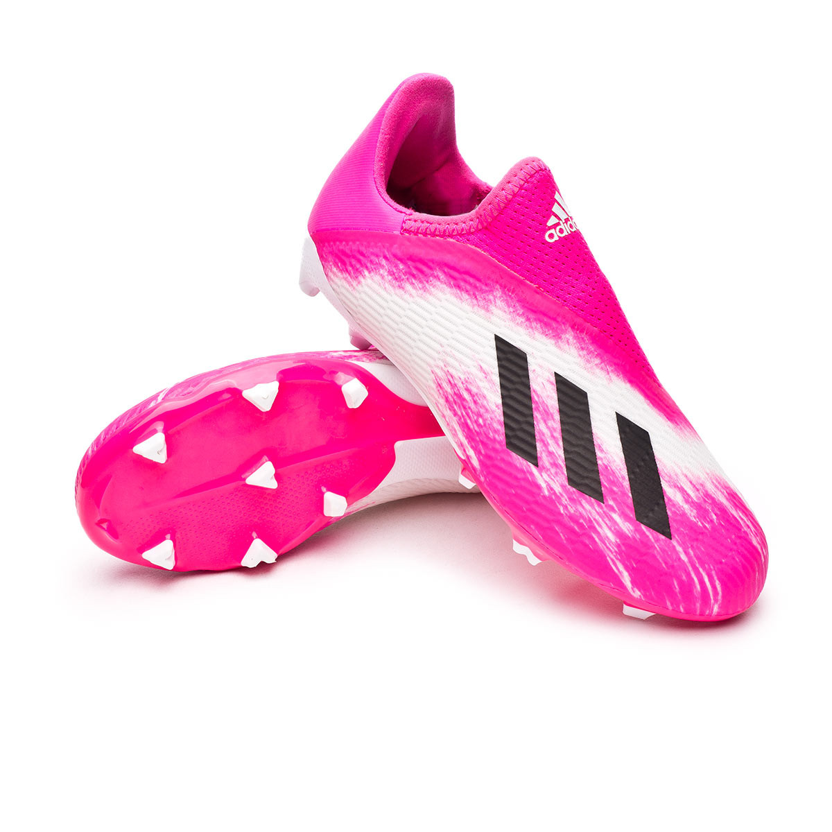 kids pink football boots
