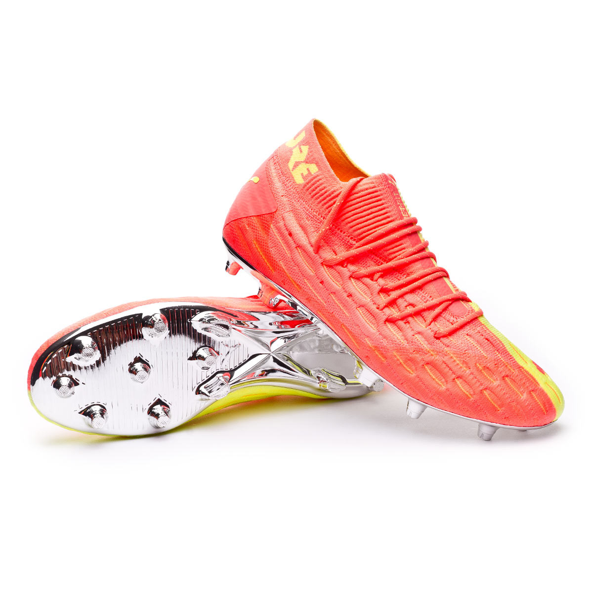 Football Boots Puma Future 5 1 Netfit Fg Ag Osg Nrgy Peach Fizzy Yellow Futbol Emotion