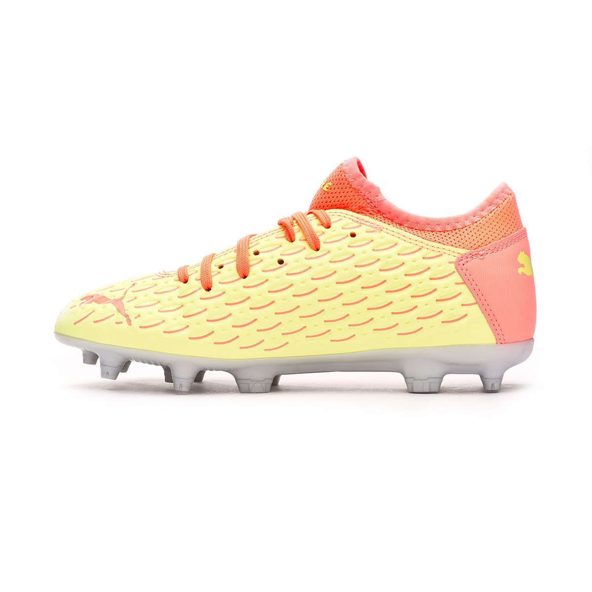 peach football boots